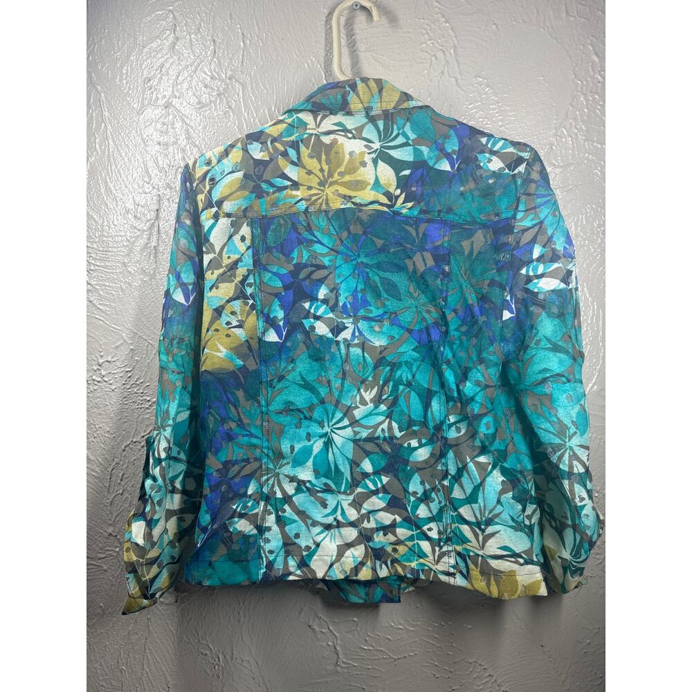 Ruby Rd Woman’s Lightweight Jacket Tropical 3/4 T… - image 3